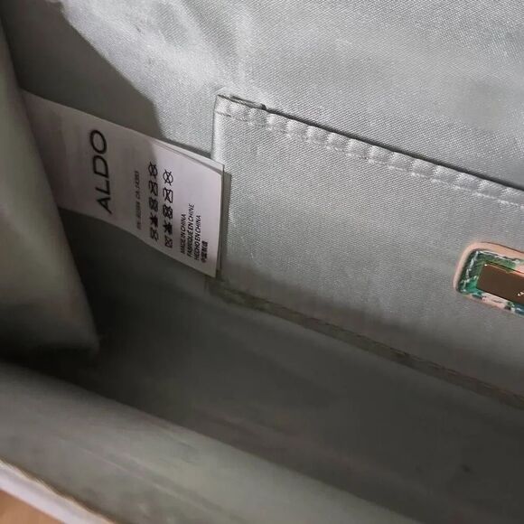 Aldo floral envelope clutch with gold chain - Picture 5 of 6